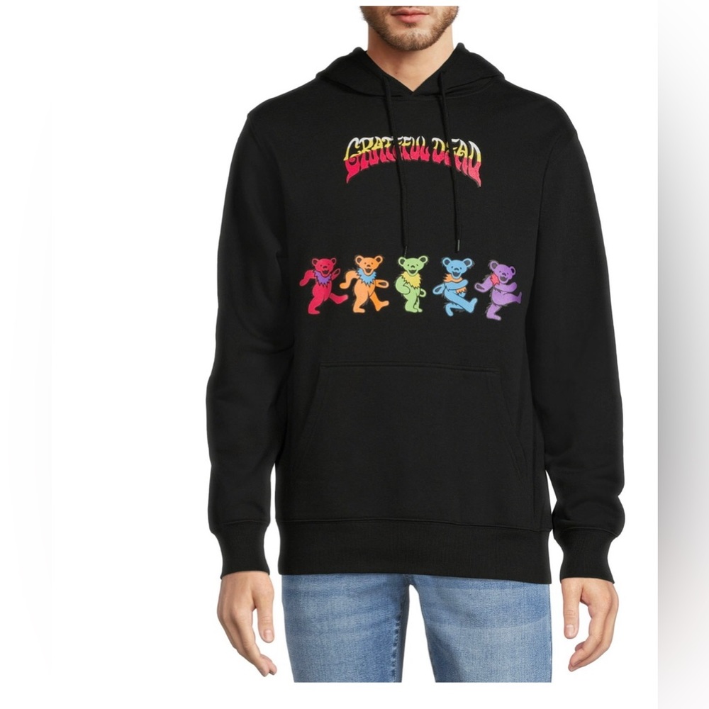 Grateful Dead men’s black sweatshirt pullover hoodie new size Medium brand new